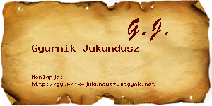 Gyurnik Jukundusz névjegykártya